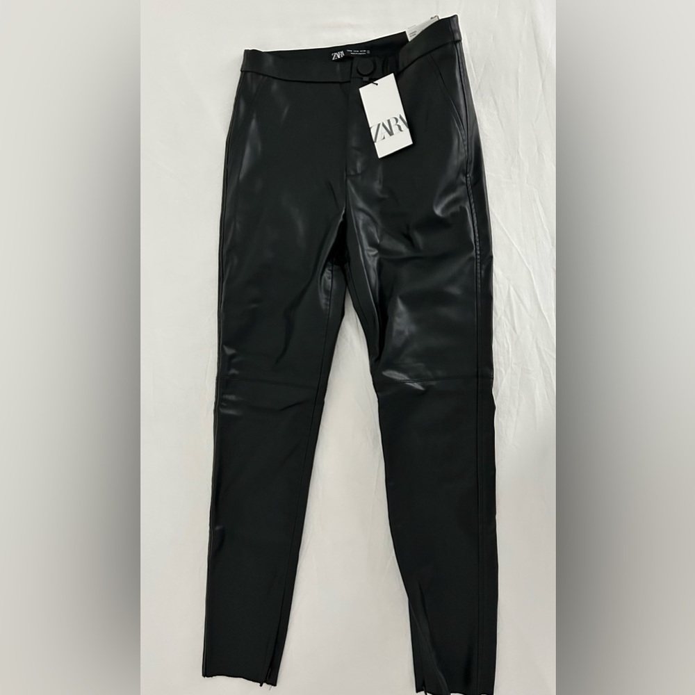 Zara faux leather leggings NWT